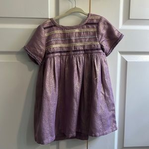 2T purple iridescent dress